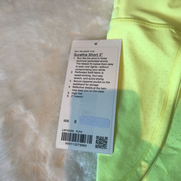 Lululemon Surefire Short 3" Florid Flash RARE 6 - Picture 5 of 7